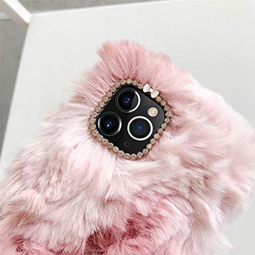 Coque silicone iPhone 13 Pro Max strass rose Guppy souple 17 cm