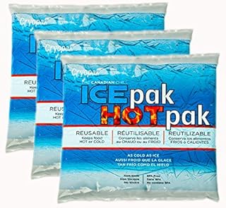 Cryopak Reusable Ice Pak Hot Pak 3-Pack