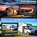 4 Channel Backup Camera Wired System: 10'' 1080P 360° View Recording Quad Split Screen IPS Monitor, IP68 Waterproof IR Night Vision 4 Cameras for Semi Truck RV Trailer Bus Tractor Truck Furrion