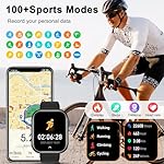 Smart Watch for Men Women Fitness: Waterproof Make/Answer Call Smart Watches for Men Digital Mens Watches Running Step Tracker Smartwatch Android Phones iPhone Samsung Compatible Heart Rate Monitor - Image 4