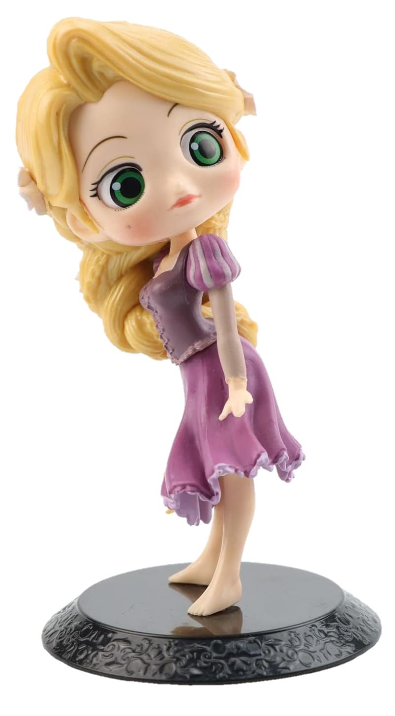 HUSAINI MART | 1PC RAPUNZEL DOLL TOY FIGURE Q POSKET, CAR DASHBOARD, GIFT, CAKE DECORATING, STUDY OFFICE DESK,WALL SHELF DECOR, SHOWPIECE, COLLECTIBLES,KIDS FUN ENTERTAINMENT