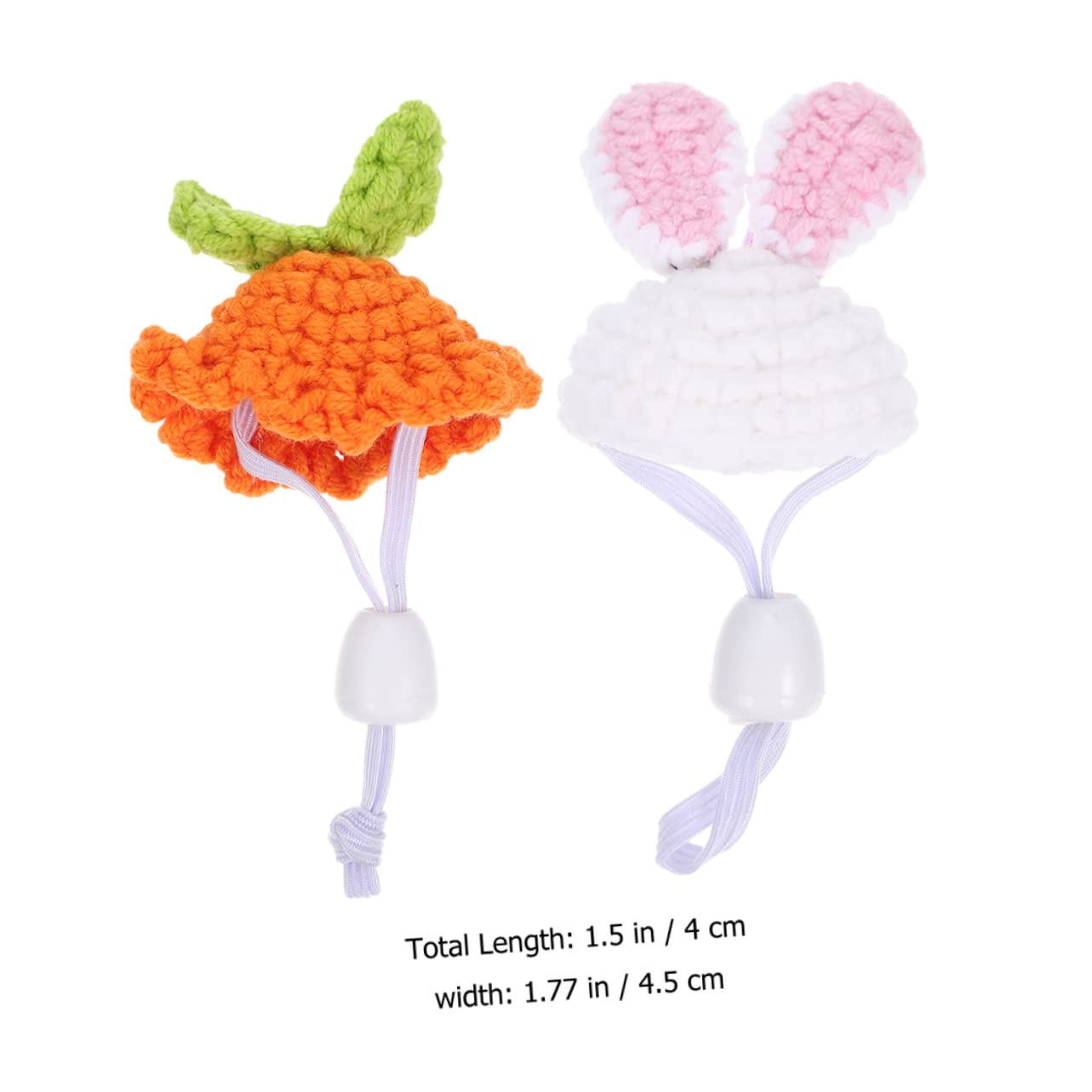 POPETPOP 8pièces Chapeaux Décoratifs pour Hamsters Carotte Et Lapin Accessoires Photo Adorables pour Petits Animaux Fournitures Pratiques Et Festives