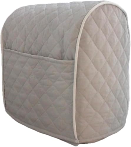 Miniatura 10 de Funda acolchada compatible con batidora de pie KitchenAid, con 2 bolsillos (blanco, mini)