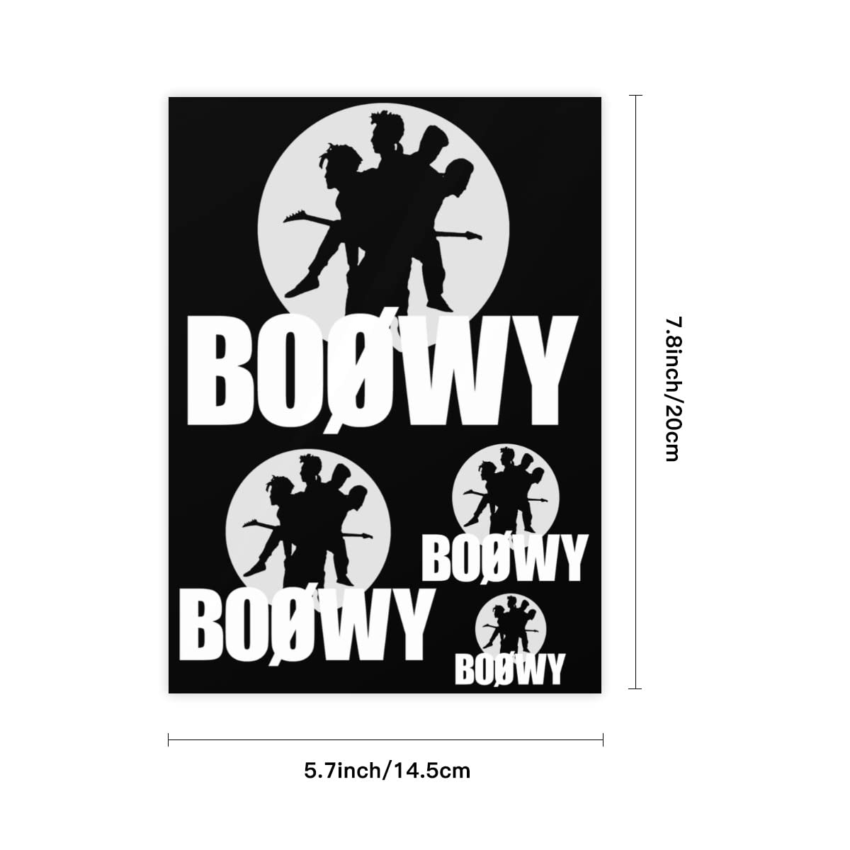 Amazon.co.jp: クリスタルステッカー ボウイ Boowy Boøwy ステッカー