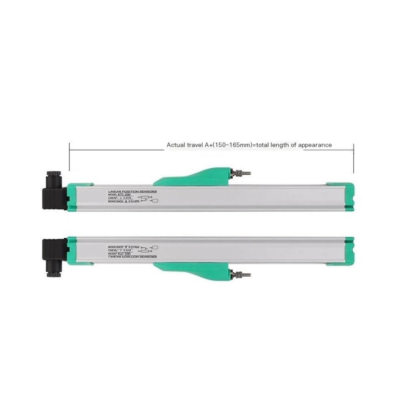 Elektronisches Lineal mit linearem Verschiebungssensor und Widerstandslineal for Spritzgussmaschinen(375mm)