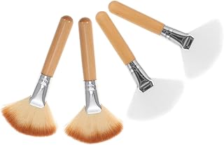 4pcs Fan Makeup Brush Soft Bristle Highlighte...