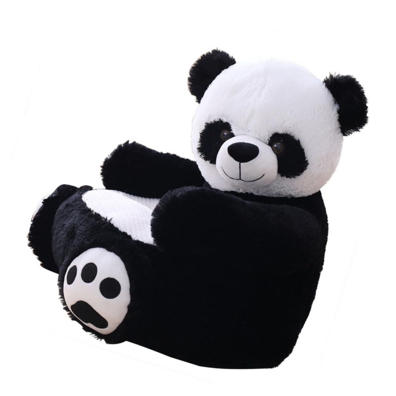 Cabilock Innovative Panda-Shaped Baby Chair Soft Safe Pp Cotton Baby Sitting Chair Suitable for Bedrooms Living Rooms Nurseries