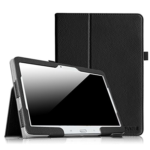 FINTIE Folio Case for Samsung Galaxy Tab 4 10.1 Inch Tablet (SM-T530 SM-T535) - Premium Vegan Leather Cover with Auto Sleep/Wake Feature, Black