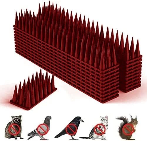 SEAGULLSTOPPER Bird Spikes Pack of 30 Pigeon Control Spikes with (Installation Kit),Spikes for AC Balcony Railing Window Home Protection from Pigeon Dog Monkey Crow Kabootar (Brown) (B0CBH5KRF2) Amazon Price History, Amazon Price Tracker