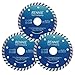 3 x 115mm Diamond Cutting Disc for Angle Grinder - For Stone, Tiles, Concrete, Porcelain, Marble, Brick, Blocks and Ceramics. Diamond Angle Grinder Discs 115mm Turbo Saw Blade For Fast, Clean Cuts