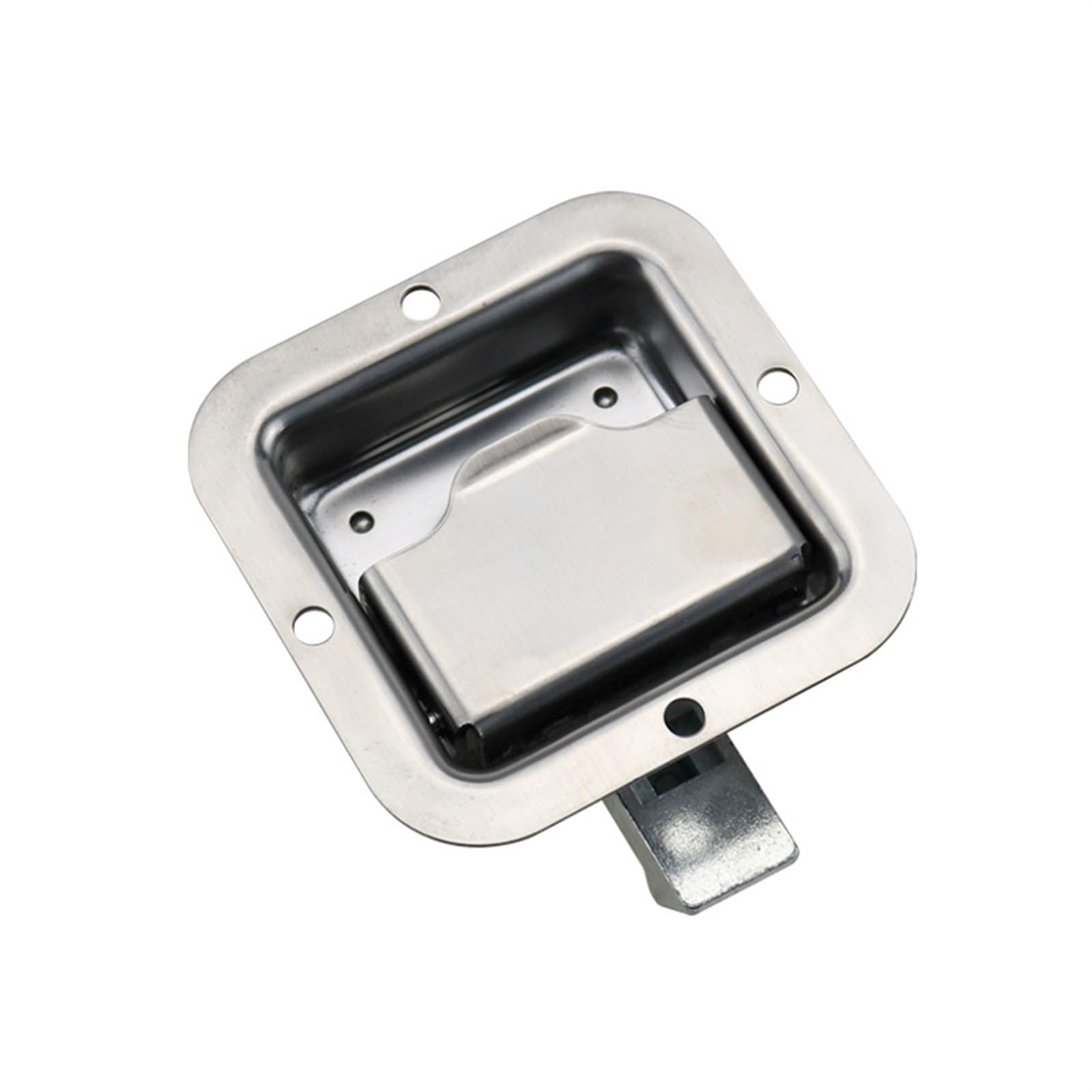 WQGQPXOB Stainless Steel Box Type Car Door Lock Electric Cinet Square Rv Trailer Engineering Vehicle Toolbox Panel 1Pcs