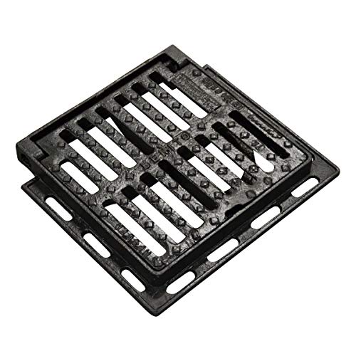 Jardibric - Grille Regard Fonte Ductile C250 300x300 mm avec Cadre - PMR - Conforme EN124