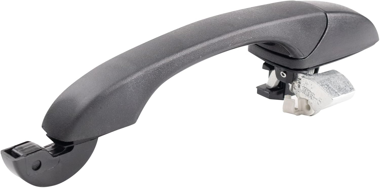 TRQ Exterior Passenger-Side Door Handle — Black Direct Replacement