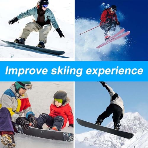 Acunny Rascador de cera de esquí, eliminador de cera de tabla de surf, herramienta de rasqueta de esquí, herramienta de cera de snowboard eficiente, raspador de cera de surf, herramienta compacta para - imagen 8