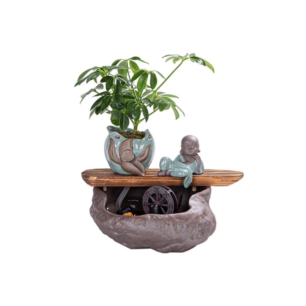 Fontaine d'intérieur et aquarium de bureau : petits ornements aquatiques pour décorer le salon