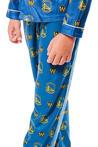 Image of Ultra Game Youth NBA Official 2-Piece Super Soft Button Down Pajamas Set