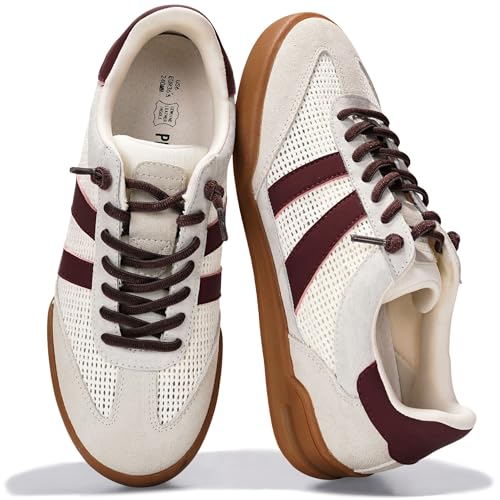 Image of Genuine Leather Slip On Sneakers for Women with Leather Memory Foam Insole | Memory Foam Insole Lightweight Shoes for Women - Womens Fashion Sneakers - Comfortable Women Footwear Everyday Essentials