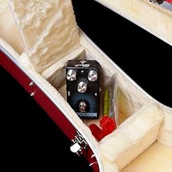 Lindo Étui rigide en ABS avec poche pour guitare acoustique/classique et électro Rouge - Les Beatles, Paul McCartney, John Lennon, RIngo Starr, George Harrison Lindo Étui rigide en ABS avec poche pour guitare acoustique/classique et électro Rouge – Image 4