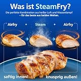 Philips Airfryer Serie 5000 Doppio Cestello con vapore da 9L, tecnologia RapidAir Plus, 19 modalità di cottura, 90% di grassi in meno, tecnologia AirSteam, 2 cestelli, pulizia a vapore (NA555/00) - 7