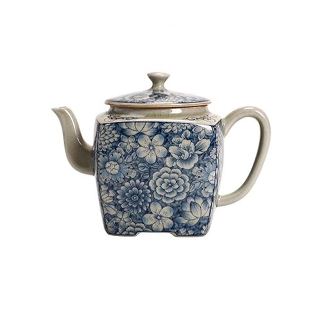 BTYQKZVPM Japanese ceramic tea pot, Ceramic Floral Teapot With Filter
