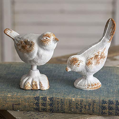 CTW Home Collection Set of Two Cast Iron Birds Collectible Cast Iron Brands