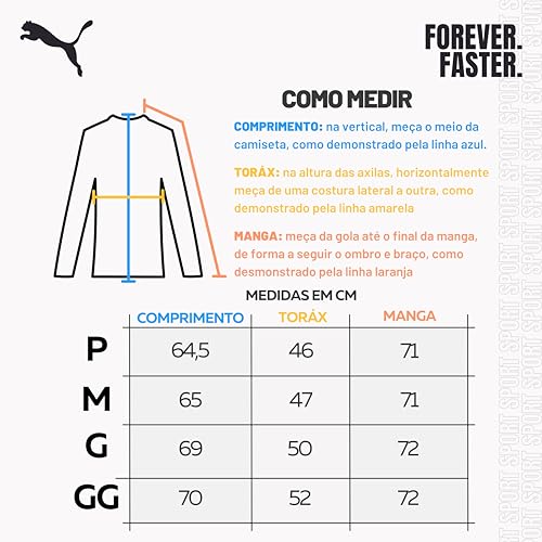 PUMA Camiseta Térmica Proteção Solar UV50 Segunda Pele Lisa Masculina Adulto, Preto (002), GG