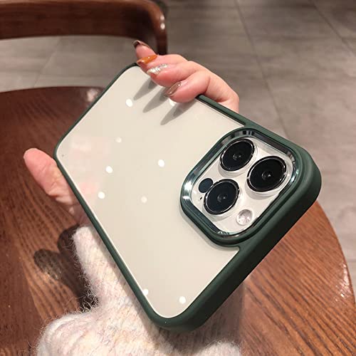 Coque antichoc iPhone 14 Pro Max verte pour éviter les rayures de l'objectif