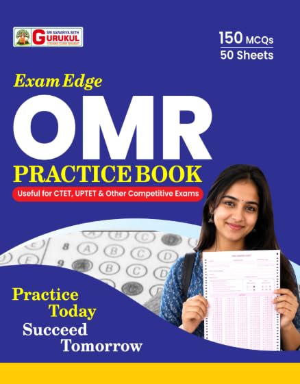 CTET & UPTET OMR Practice Book | 150 MCQs per Sheet | 50 Pages Te...