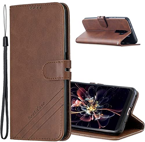 IMIRST Flip Case for Motorola Moto G50 5G Simple Solid Kickstand Card Slots Wallet Faux Leather Holsters Cover Phone Case Compatible with Motorola Moto G50 5G. HX Retro Brown