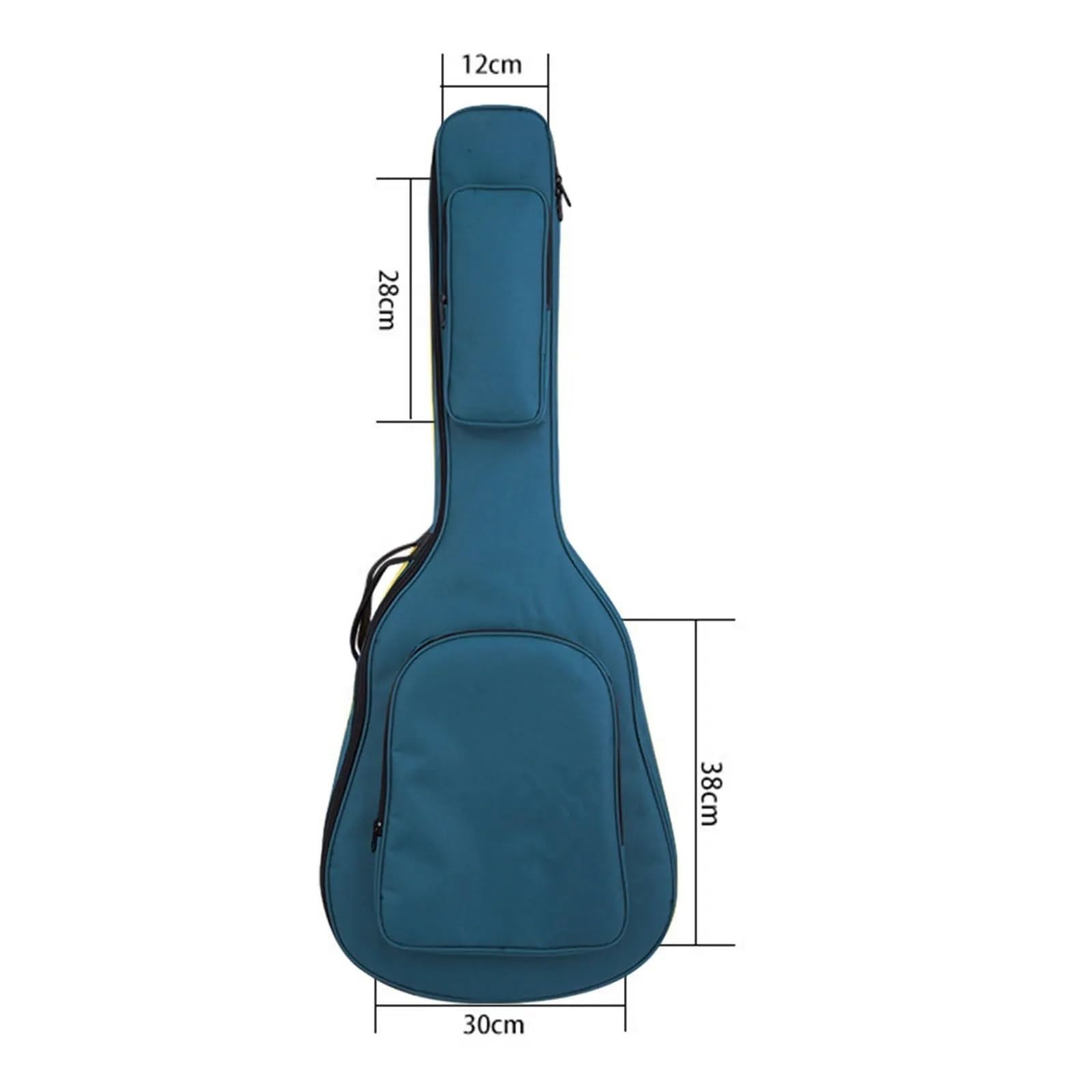 Funda De Guitarra Bolsa de Guitarra portátil Estuche Blando Acolchado eléctrica for clásica acústica(Blue)