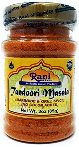 Rani Tandoori Masala (Natural, No Colors Added) Indian 11-Spice Blend 3oz (85g) ~