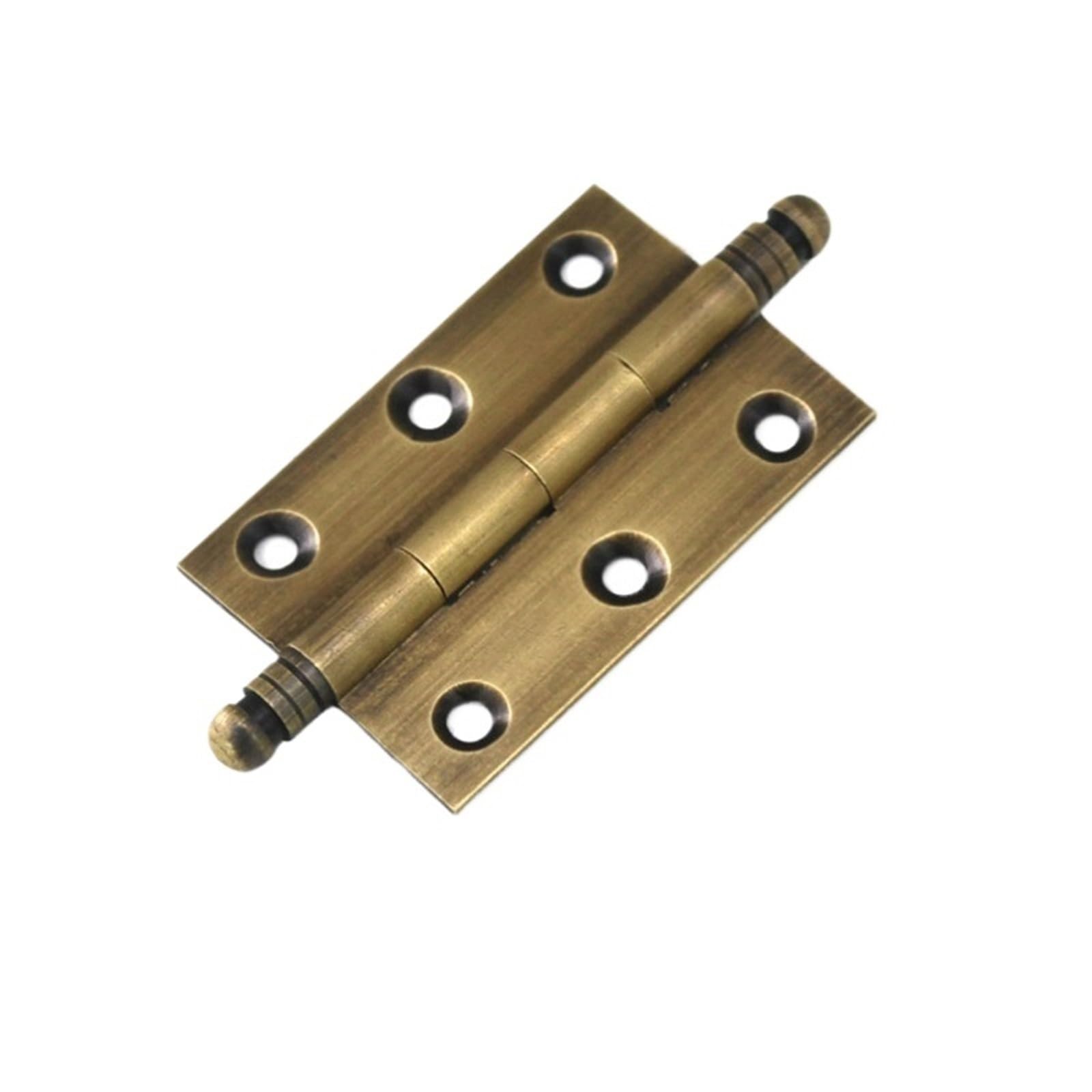 4 Pcs Decorative Antique Brass Cabinet Hinges Bronze Kitchen Cupboard Door Butt Vintage for Door(2inch)