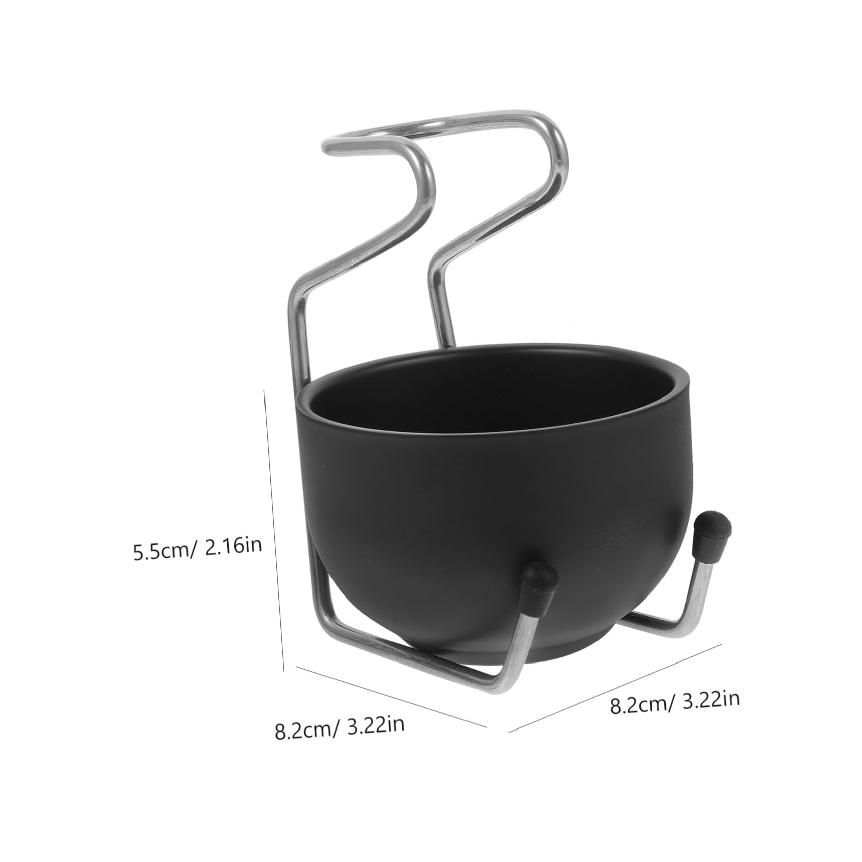 AUTSUPPL Stainless Steel Shaving Soap Bowl Men's Shaving Tool Soap Bowl Stand Beard Care Kit