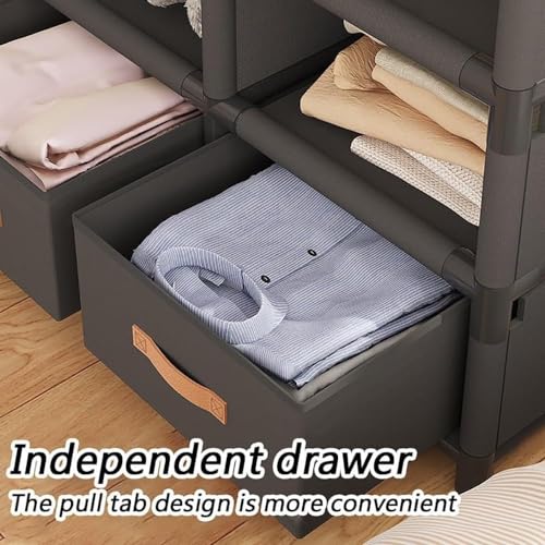 Placard à vêtements portable pour optimiser une petite chambre - 4