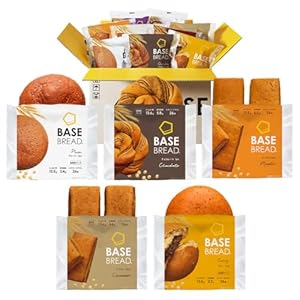 BASE BREAD 完全栄養食 ベースブレッド 5種 （プレーン4袋・チョコ4袋・メープル4袋・シナモン4袋・カレー4袋） 20袋セット 完全食 食物繊維 糖質オフ 高たんぱく質