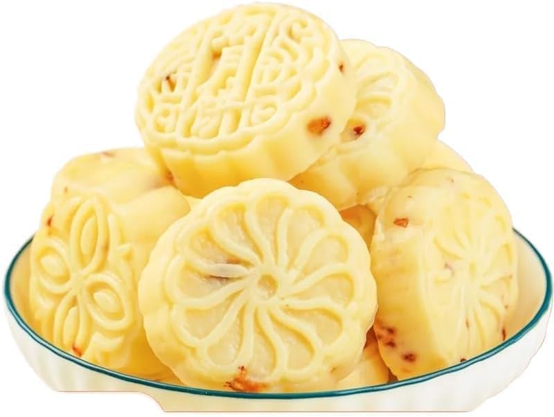 Sugar free milk mooncake, Chinese cheese moon cake, Mid-Autumn Festival moon cake gift package, instant cranberry fruit cake, milk sugar, Dim sum, nutritious breakfast (4 Flavor Mix,12 packs)