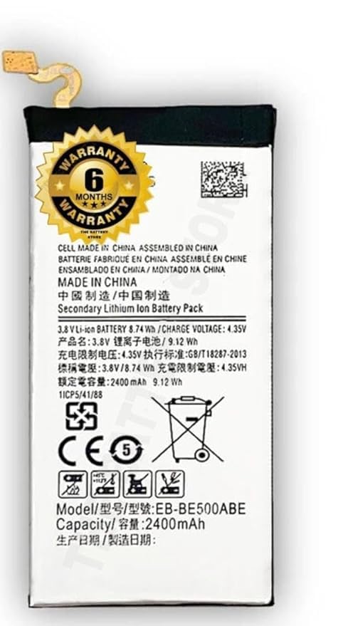Image of THE BATTERY STORE Orignal Battery for Samsung Galaxy E5, SM-E500H (EB-BE500ABE) Battery with 6 Month Battery (for Samsung E5)