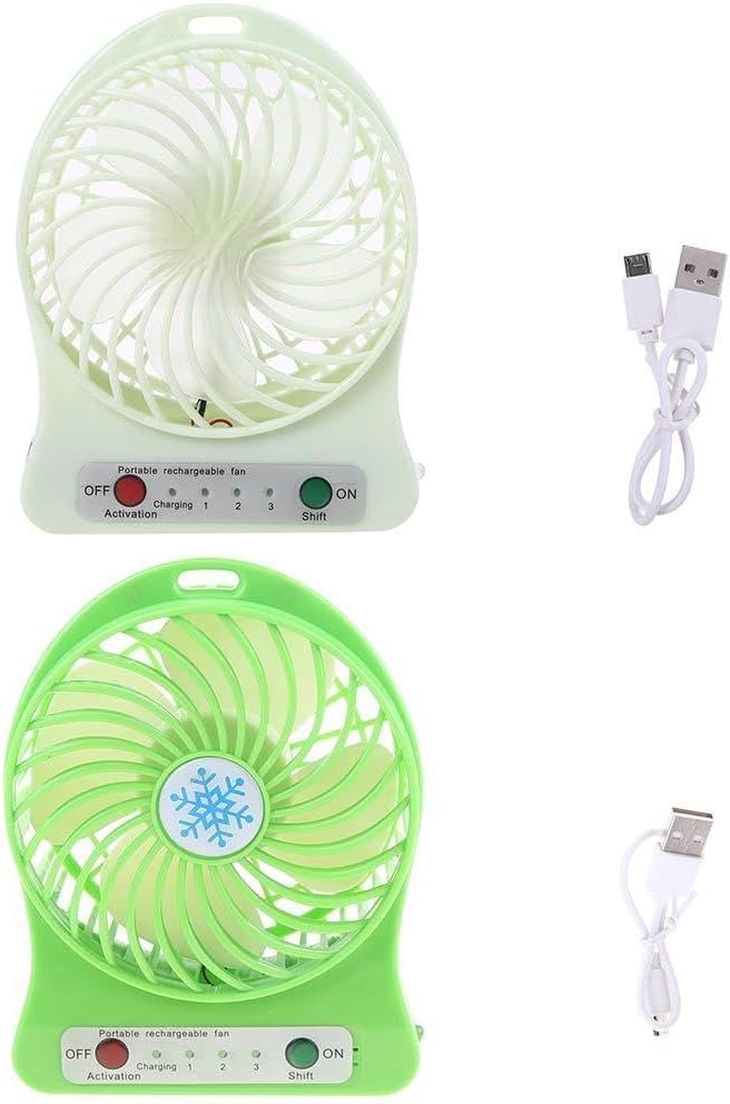 Dual Purpose Mini Table Fan Rechargeable Battery Mini Desk Fan Strong Wind