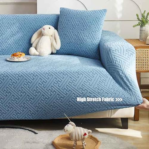 Couvre canape elastique lavable pour rénover un canapé d'angle usé - 5