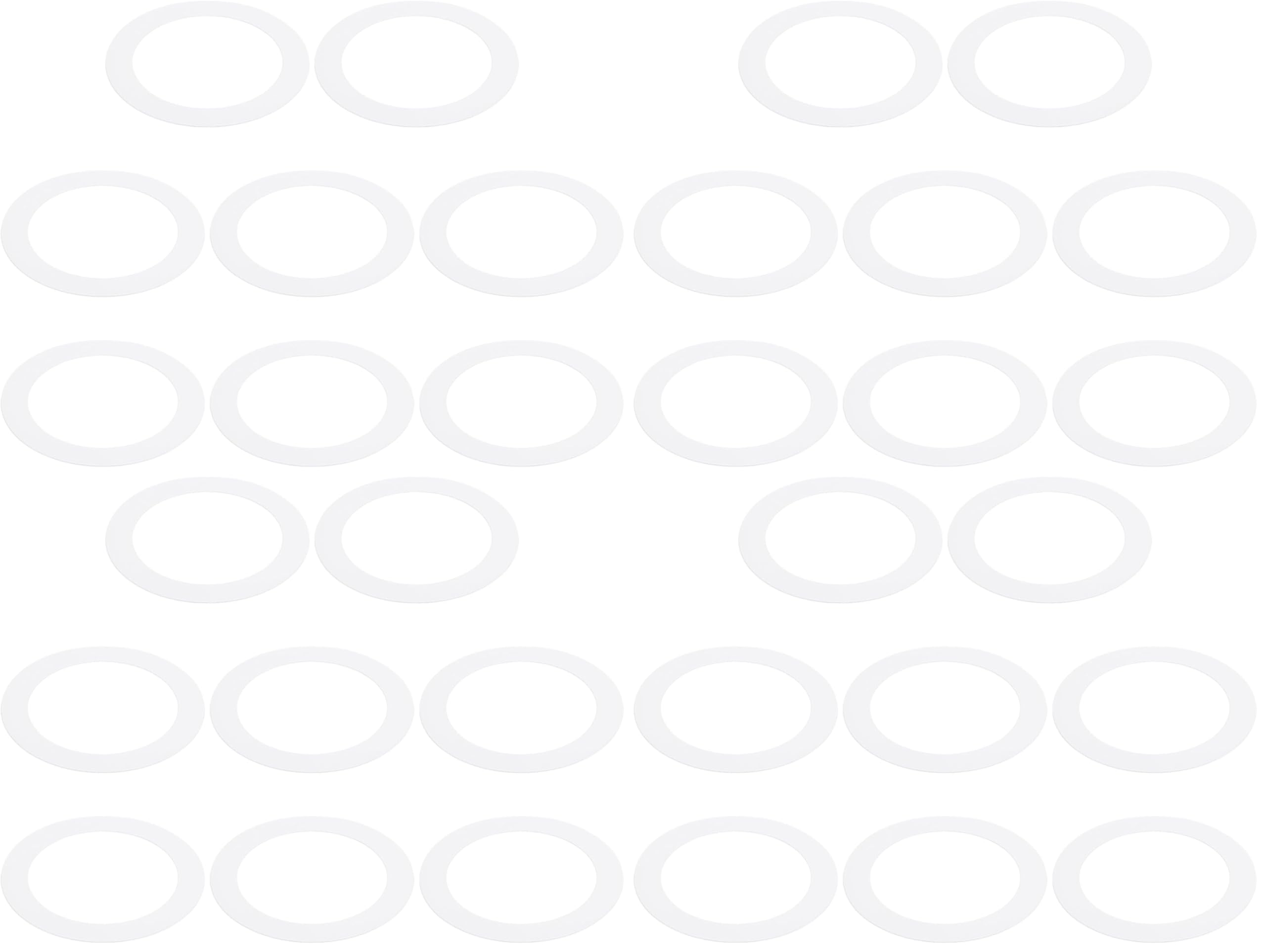 PATIKIL Goof Rings for 6-8" Inch Recessed Can Lighting Down Light, 8 Pcs Metal Goof Trim Rings Cover, Outer Diameter 8.62-inch, Inner Diameter 6.25-inch, Matte Finish White，Flush Mount (Pack of 4)
