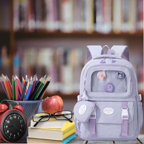 Image of Tinttot 30 Litre, Japanese Korean Style Capybara Niche College Students Light weight School bag Women's Travel Backpack