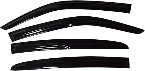 Miniatura 2 de Viseras de ventana para sombra, sol, lluvia, viento, deflectores, cubierta de acrílico exterior de repuesto para 2011-2020