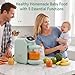 Chefhandy Baby Food Maker with Stainless Steel Steam Basket | 5-in-1 Baby Food Processor, Steamer & Blender for Homemade Baby Food, BPA-Free, 6 Reusable Pouches, Ideal for Newborns & Infants, Green