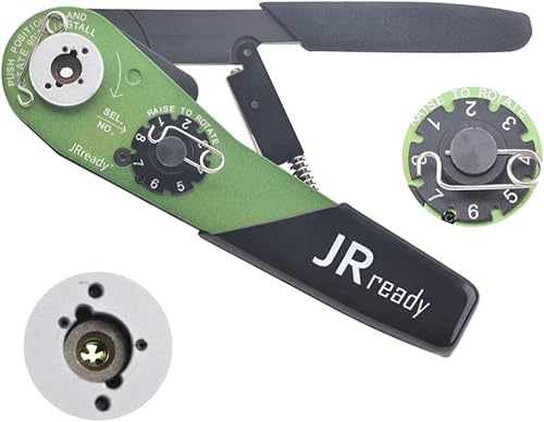 Miniatura 5 de JRready YJQ-W7A Aerospace PinSoc Herramienta de prensado de hendidura ajustable intermedia 16-28AWG