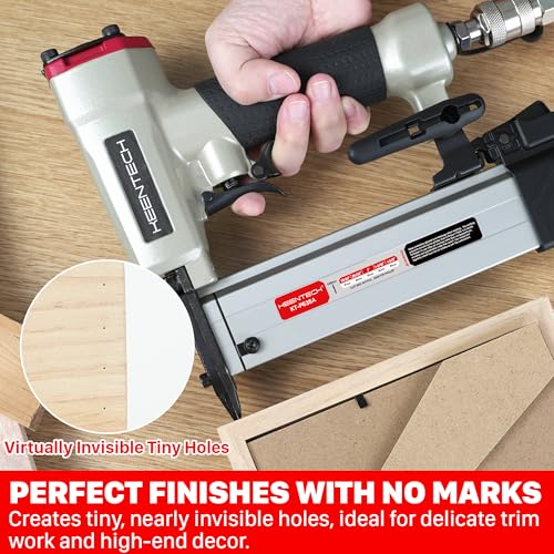 Image of KEENTECH Pneumatic Pin Nailer 23 Gauge, Pin Nail Gun with 2160pcs 1 /2 inch to 1-3 /8 inch Pin Nails, Headless Air Micro Pinner with Dual Safety Trigger for Cabinets, Interior Decoration, Windows, Craft