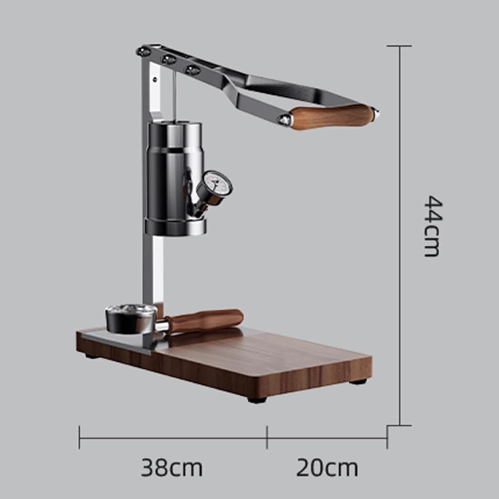 Macchina per caffè espresso con manometro, pressione regolabile da 3 a 5 bar, capacità 100 ml, per bar e casa.