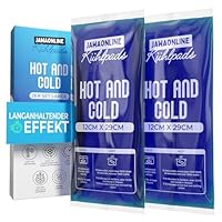 JAWA Kühlpads Gel 12x29 - Wiederverwendbare Kühlkompresse - Kühlpack mit Sofort Effekt - Flexible Kalt Warm Kompresse - Premium Coolpack Gel - Kühlkissen Vielseitig Anwendbar
