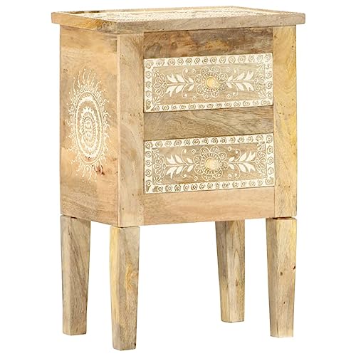 ZQQLVOO Mesita de noche, mesa auxiliar, mesa de teléfono, mesita de noche, pintada a mano, 40 × 30 × 60 cm, mango madera maciza