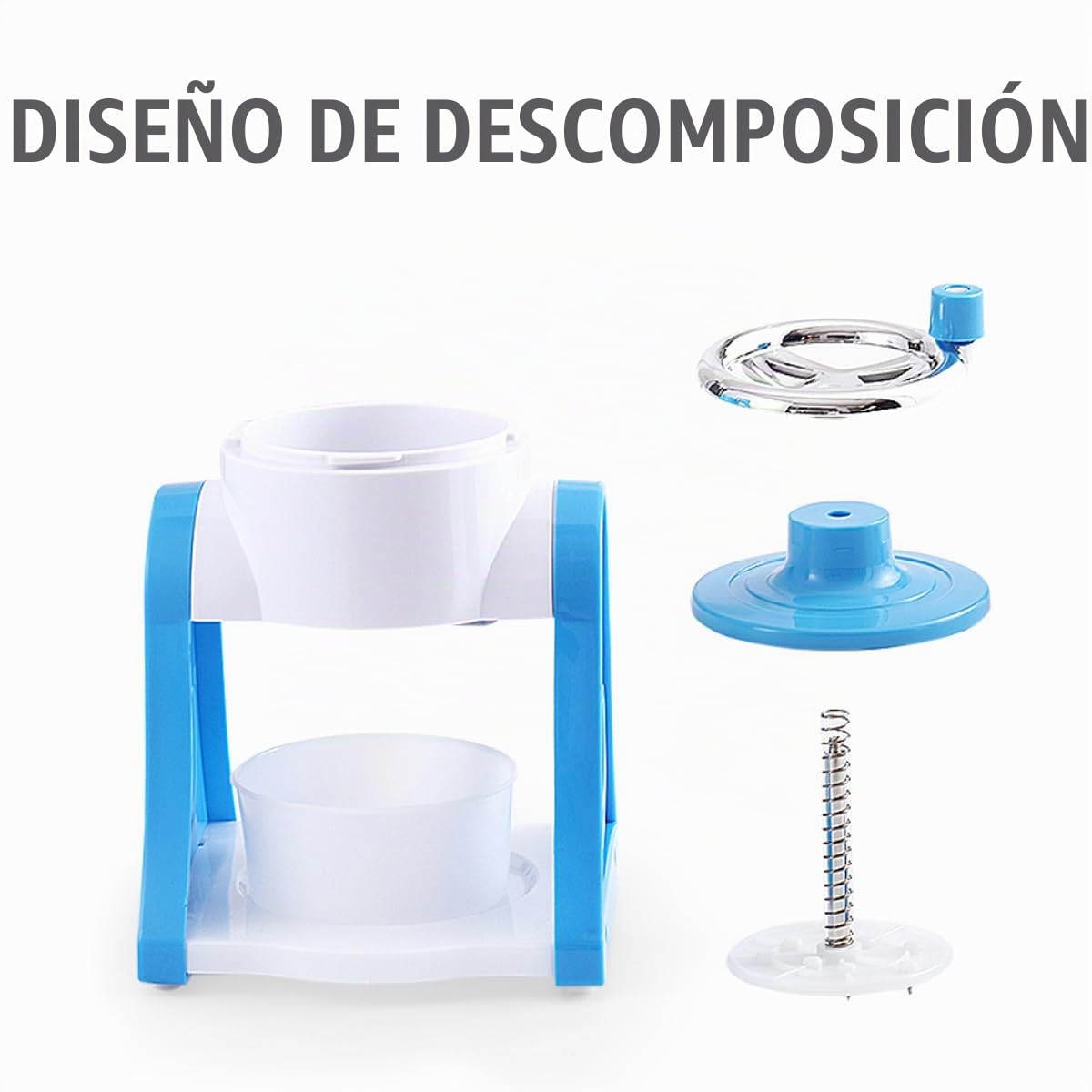 Hemobllo Máquina De Hielo Raspado A Mano Máquina para Hacer Granizados Máquina De Hielo Raspado Trituradora De Hielo Afeitadora De Hielo