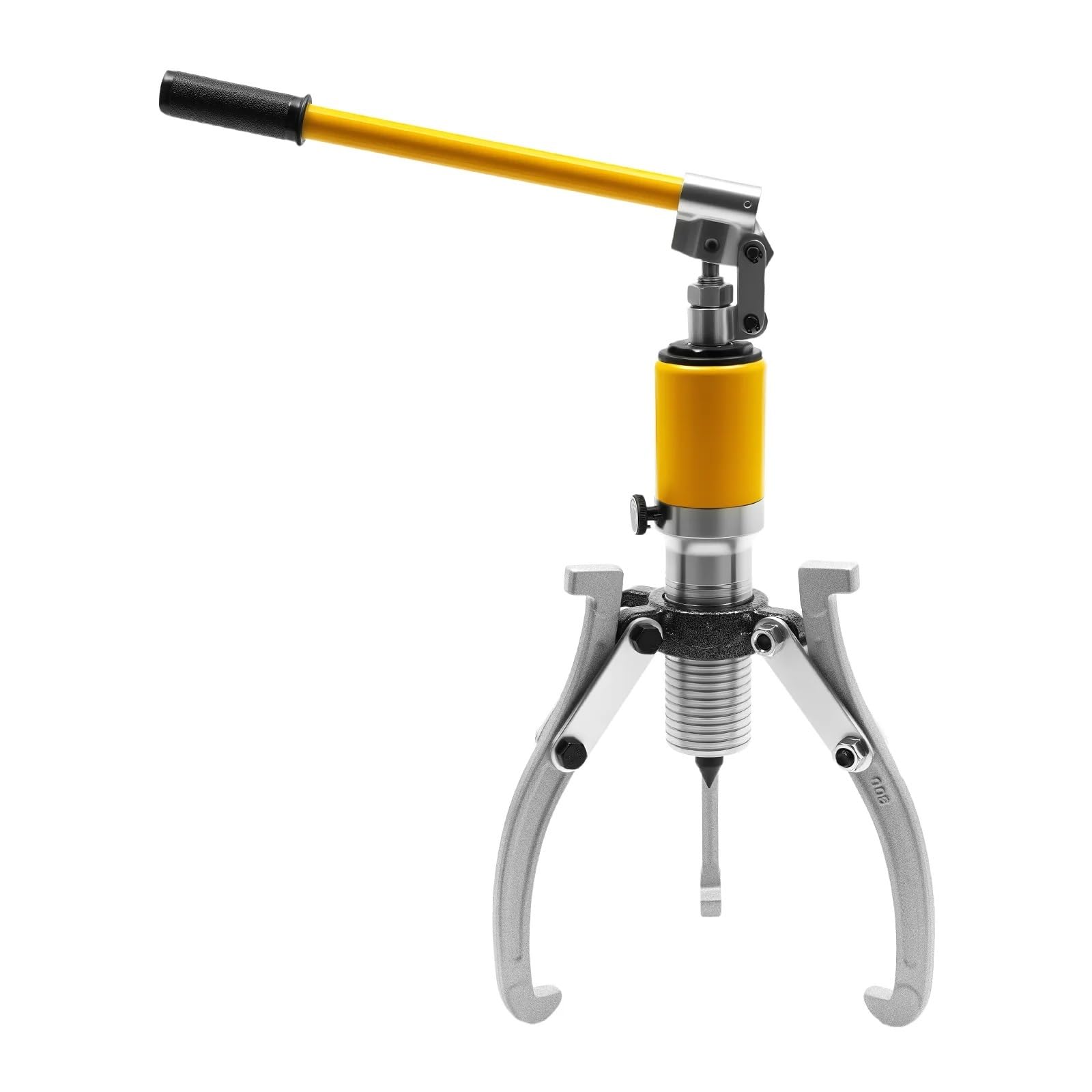 Extractor Cubo Rueda hidráulico 15T/33069lbs, 3 mandíbulas, Engranaje 180mm/extractor cojinetes Rueda, Herramienta extractora Extractor de Volante Extractor de Volante de magne